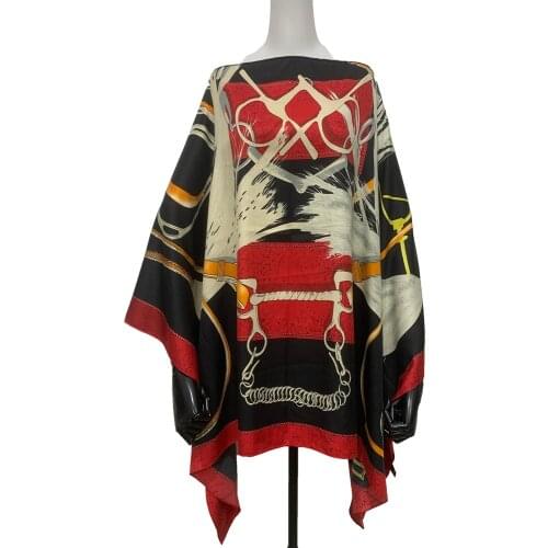 Elegant европейская одежда Printed Batwing Sleeve Womens Blouse Free Size Thailand 2021 New Fashion Design Beach Kaftan Clothes