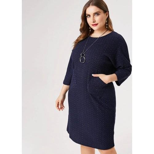 2020 Spring Plus Size sweater dress woman party night ladies elegant midi dresses 4XL 5XL 6XL