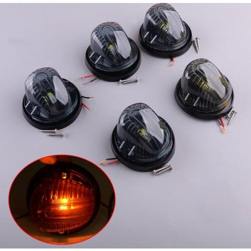 1 Set Smoke Black Cab Roof Top Marker Clearance Running Lights Fit For Chevrolet GMC C K Series 1973-1983 1984 1985 1986 1987