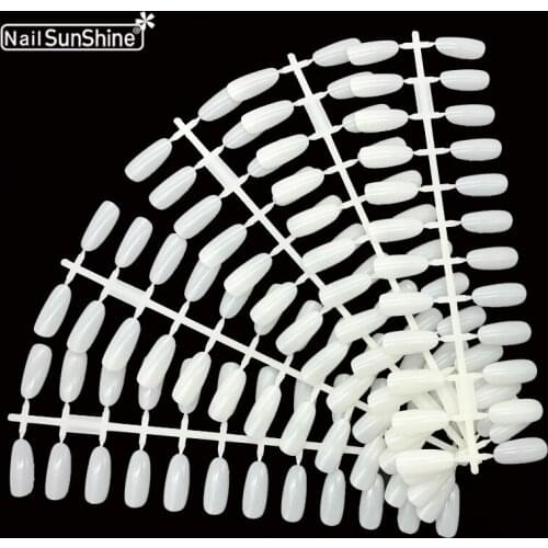 10pcs Faux Ongle Naturel 240 Nail Art Tips Display Practice DIY UV Gel Polish Color Chart Palette Material Para Manicure Showing