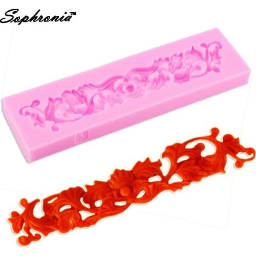 10PCS/SET Leaf Silicone Molds Gum Paste Relief Flower Silicone Molds Fondant Cake Chocolate Mold Kitchen Decoration Tools m297