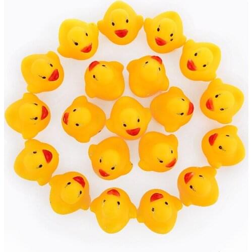 10pcs/lot Cute Baby Kids Squeaky Rubber Ducks Bath Bathe Room Water Fun Game Playing Newborn Boys Girls Toys for Children