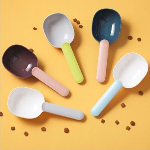 100pcs/lot Pet Spoons Sugar Colors Dog Cat Scoops Mix Colors Factory Wholesale