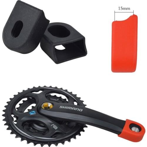2 Pcs Silicone Bicycle Crank Arm Protector MTB Mountain Road Bike Universal Crankset Cover Protective Caps Cycling Accessories