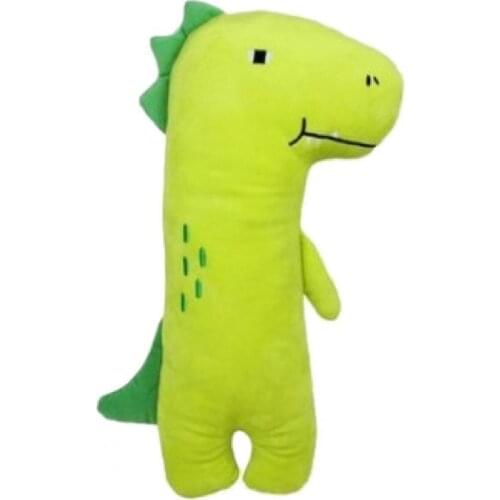 Car Headrest Lovely Adjustable Green Child Cartoon Stuffed Dinosaur Pillow Car Decor