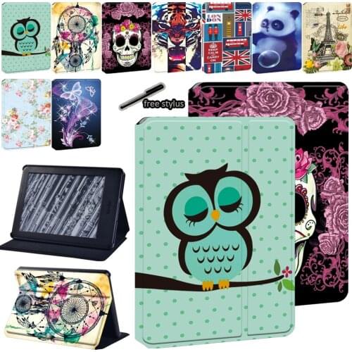 Case For Amazon Kindle Paperwhite 1/2/3/4/Kindle 10th Gen 2019/Kindle 8th Gen 2016 Leather Tablet Protective Cover+Stylus