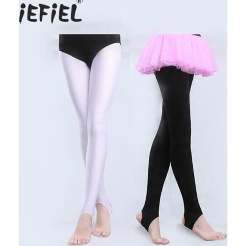 Girls Kids Ballet Stirrup Tights Kids Boys Girls Pantyhose Stockings Child Dance Leggings Yoga Gymnastics Leotard Dance Pants