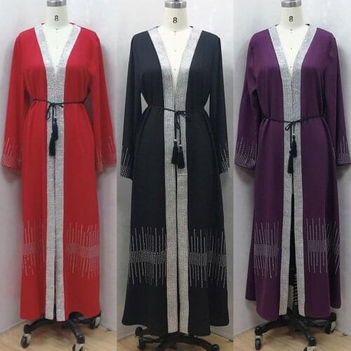 Dubai Robe Caftan Islam Abayas For Women Kimono Femme Musulmane Cardigan Turkey Muslim Mujer Dress Kaftan Moroccan Open Abaya