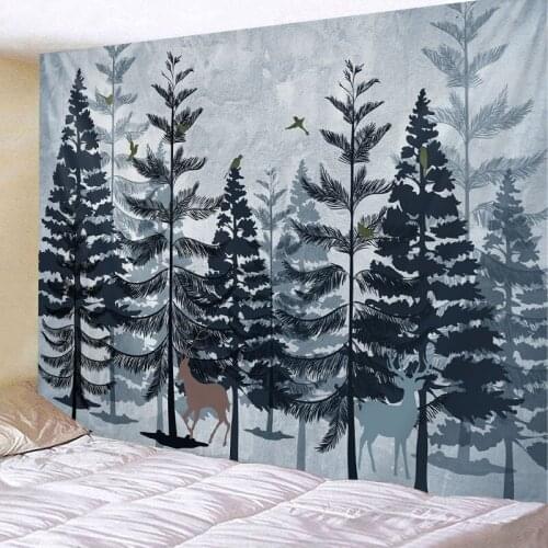 Tapestry Tropical Green Tapestries Green Leaf Green Forest Wall Hanging For Home Decoration Living Room Bedroom Wall Art