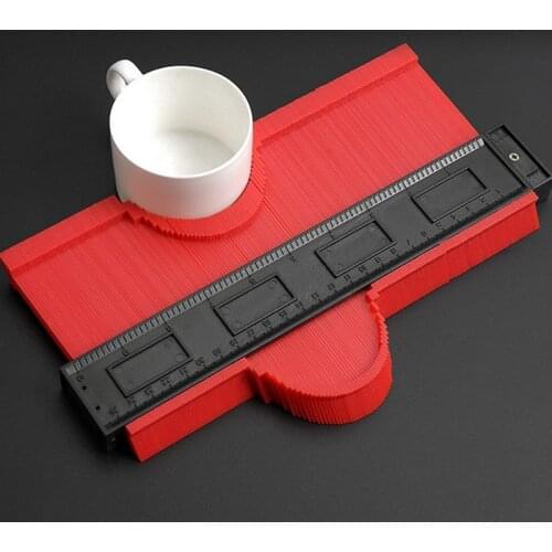 Profile Contour Gauge Line Copier Ruler Cutting Template Construction Woodworking Measuring Instrument Ceramic Tiling Tiles Tool