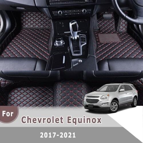 RHD Carpets For Chevrolet Equinox 2021 2020 2019 2018 2017 Leather Car Floor Mats Custom Auto Interior Accessories Rugs Parts