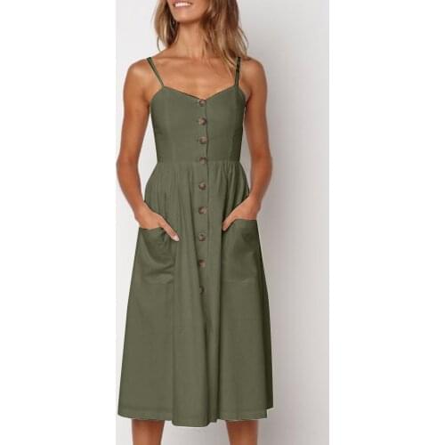 Summer Casual Dress Plus Size Sleeveless V Neck Elegant Spaghetti Strap Dresses For Women Clothing Vestidos Mujer Verano 2021