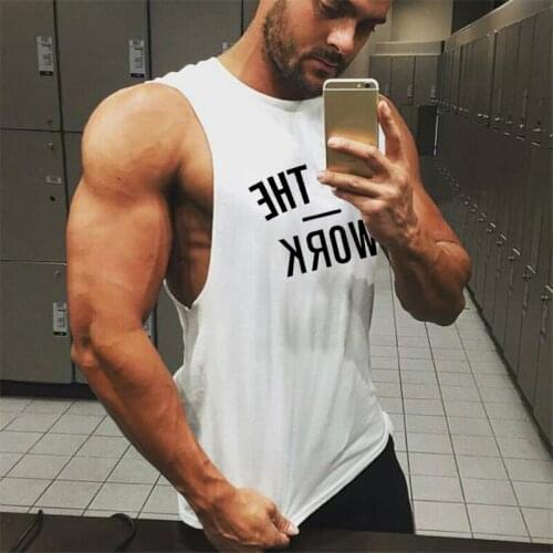 Muscleguys brand Cotton vest bodybuilding clothing Fitness men gym Stringer cotton workout sleeveless shirt men tank tops