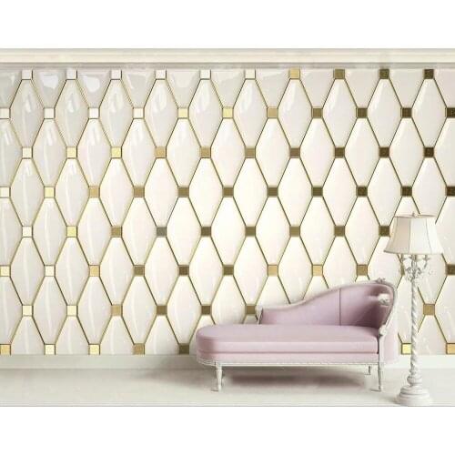 Custom mural wallpaper 3d luxury European gold soft bag living room and bedroom wall decoration painting