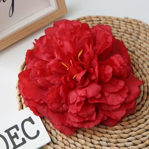 2021 New 1Pc Big Peony High-Grade Artificial Flower Fake Flower Wedding Home Flower Wall Background Decoration Manual DIY