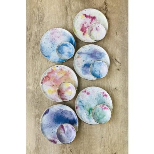 Porland Cosmos 20cm Flat Plate 6'lı2021 Summer water kettle, Coffee blender, fryer, Vacuum