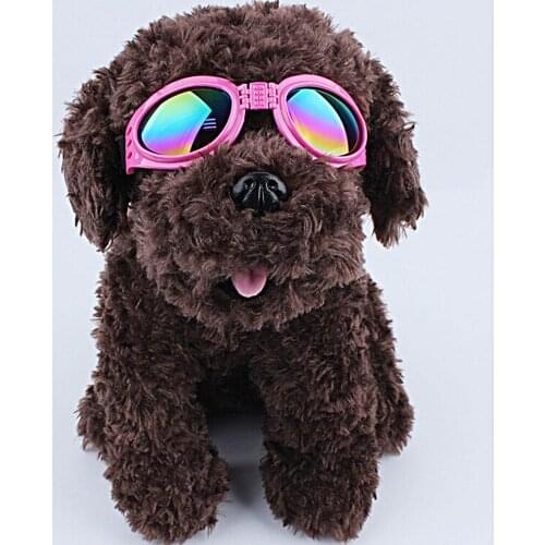 Pet Dog Adjustable UV Sunglasses Pink Eye-wear Costume Foldable Sun-resistant Goggles Gromming Products Photos Props Accessories