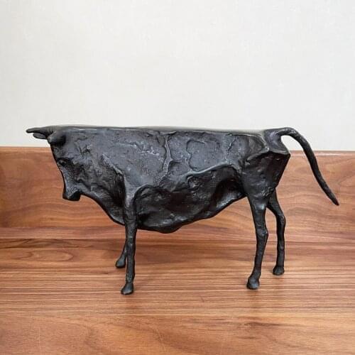Abstract Bull Statue by Picasso Bronze Replica Famous Animal Sculpture Figurine Art Collection Home Decor