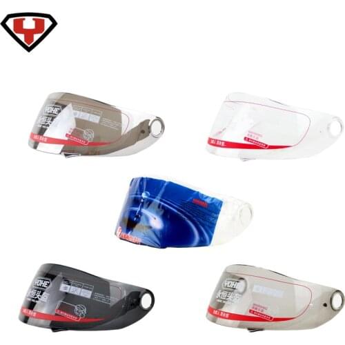 YOHE helmets YH966 full face motorcycle helmet visor ,black silver plating,transparent anti-fog black lens