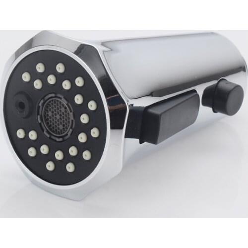 1PC New Kitchen Sink Faucet Pull Head Accessories ABS Horn Button Switch 3 Function Shower Nozzle