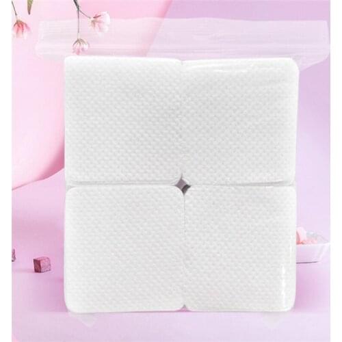 100 pieces/pack of eyelash glue remover wipe cleaning cotton pad nail cleaning pad