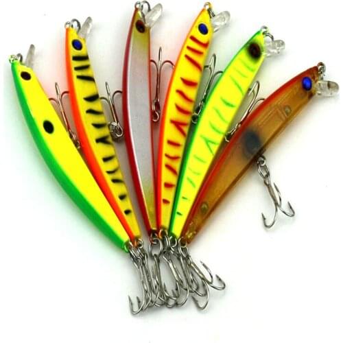 12pcs Simulation Minnow Fishing Lure Hard Plastic Swimbait 9.5cm 7.2g Isca Artificial Crankbait Fake Bait Pesca Fishing Wobblers