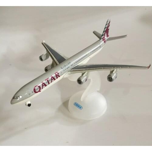 15CM 1:600 A340-600 plane model QATAR Airways airlines alloy aircraft plane collectible display model collection