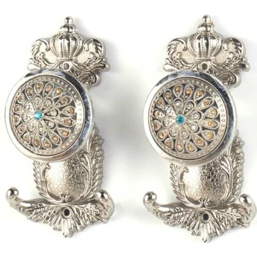 2 pcs / Pair Wall Hook for Curtain Tieback Tassel European Style Zinc Alloy & Crystal Curtain Accessories