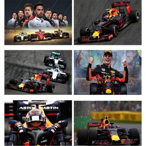 Muxun Diamond Painting Full Drill Racing F1 Diamond Embroidery Rhinestones Painting Cross Stitch Diamond Mosaic Gift Jq664