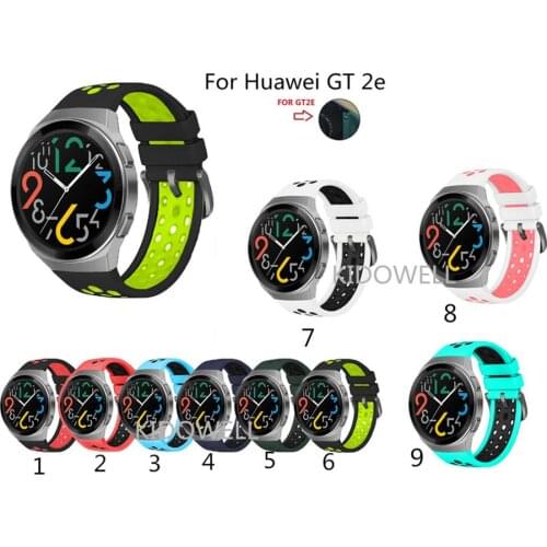 For Huawei Watch GT 2e Watch Band GT 2 Strap 22mm Watch Band Replacement Bracelet Silicone Breathable Watchband for gt2e
