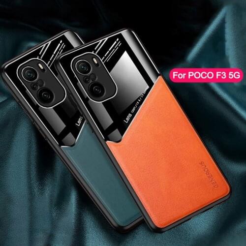 For POCO F3 5G Case Luxury Leather Holder Shockproof Cover for Xiaomi Mi 11 Lite 11i POCO F3 M3 X3 NFC Redmi K40 Note 10 Pro
