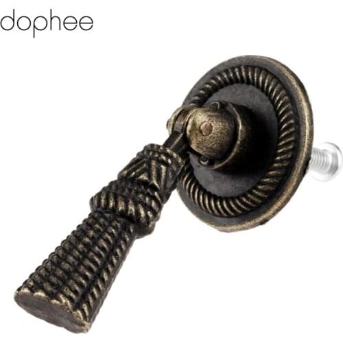 Dophee Antique Furniture Handle Drawer Cabinets Knobs and Handles Door Cupboard Handle Kitchen Handle Pull Furniture Fittings