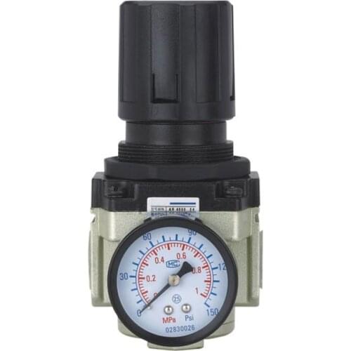 G1'' Air Regulator SMC AR5000-10 Regulator Metal Valve Body 2 Way Regulator Valves With Pressure Gauge