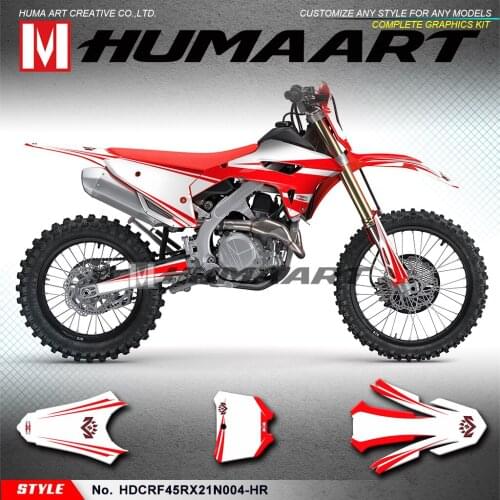 HUMAART Motocross Graphics Stickers Vinyl Decals Self Adhesives for CRF450R CRF450RX CRF 450R 450RX 2021 2022
