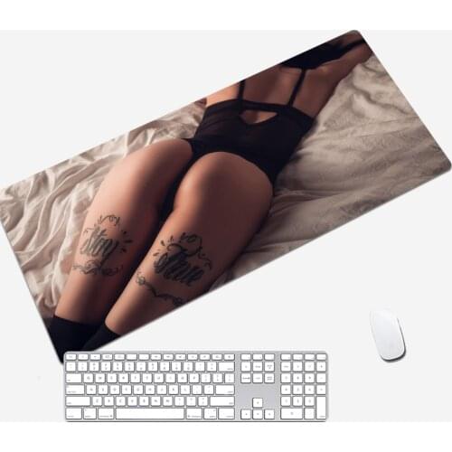 Mouse Carpet Mouse Pad Gaming Keyboard Large Gamer Rubber Mat Desk Mats Pc Table Deskpad Sexy ass Underwear Bikini Woman girl
