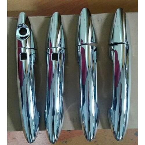 LB For KIA K2 RIO 3 Sedan 2011 2012 2013 2014 2015 New Chrome Car Door Handle Cover Trim Sticker Accessories Free Shipping