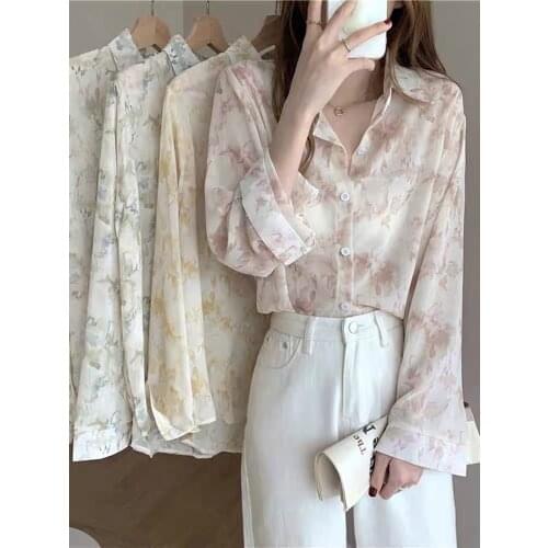 2021 summer new design shirt sunscreen cardigan coat thin sweet long sleeve top personalized casual girl shirt