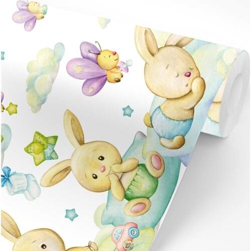 SM0042 bunny children bedroom wall stickers on the clouds-Greek, walls, furniture-size 60x300 cm