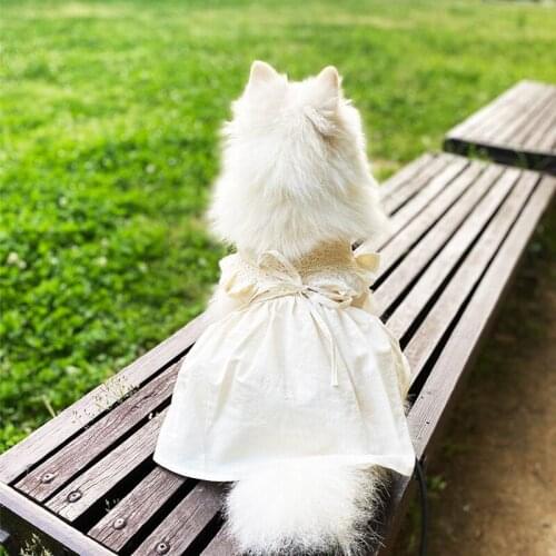New Summer Dress for Dog Pets Dog Clothes Handmade Teddy Wedding Dress Skirt Puppy Clothing Spring Dresses for Dogs Skirt Clothe