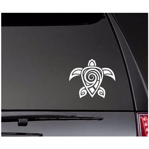 Swirly Hawaiian Tribal Turtle Car Body Stickers Window Door Decal Funny Top Quality Waterproof ZP0204