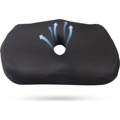 Memory Foam Chair Car Seat Pad Comfortable Seat Cushion Orthopedic Breathable Coccyx Pillow for Relieves Back Sciatica Pain