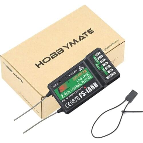 Flysky FS-iA6B Receiver 2.4G 6Ch PPM Output with iBus PortCompatible with Flysky i6X i4 i6 i10 Radio Transmitter Remote Controll