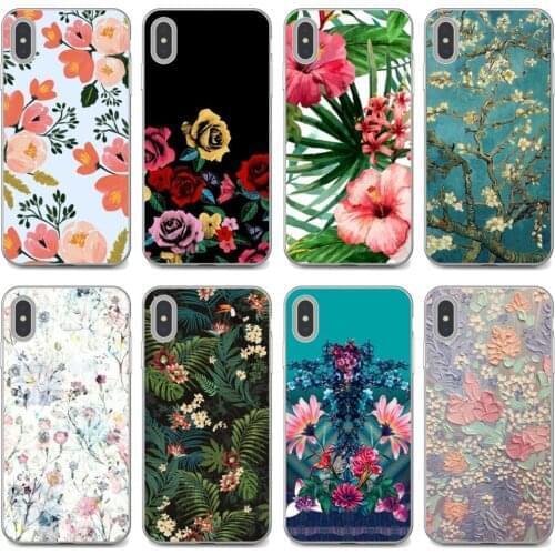 For Huawei Nova 2 2i 3 3i Y3 Y5 Y6 Y7 Y9 Prime 2015 2016 2017 2018 2019 Silicone Phone Shell Case Vivid-oil-painting-flowers