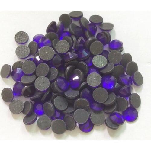 SS16~ss30,1440pcs/Lot Cobalt Flat Back Hot Fix Rhinestone Crystal Iron on Rhinestones Stones For Garment