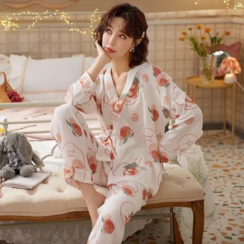 100% Cotton Thin Maternity Nursing Sleepwear Suit Plus Size Loose Sleep Lounge Wear Clothes for Pregnant Women Pregnancy Pajamas