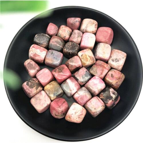 100g 10-15mm Natural Rhodonite Stone Polished Gemstone Rocks Mineral Specimen Natural Stones and Minerals