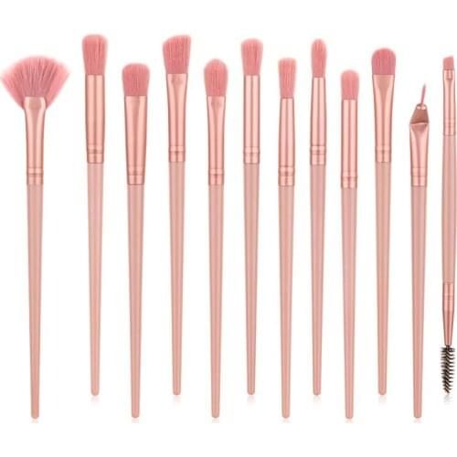 12pcs Makeup Brush Eye Shadow Brush Fan-shaped Brush Lip Brush Eyebrow Cosmetic Brush Makeup Tools New 2021