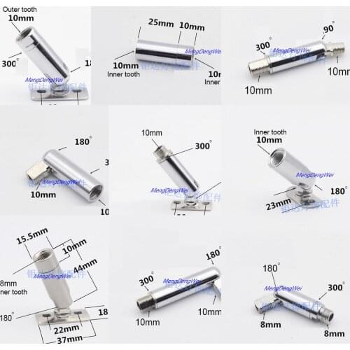 2pcs 20pcs Universal Joint Lamp Light Mechanical Steering Plated Steering Head Headband Fixed Connection Piece