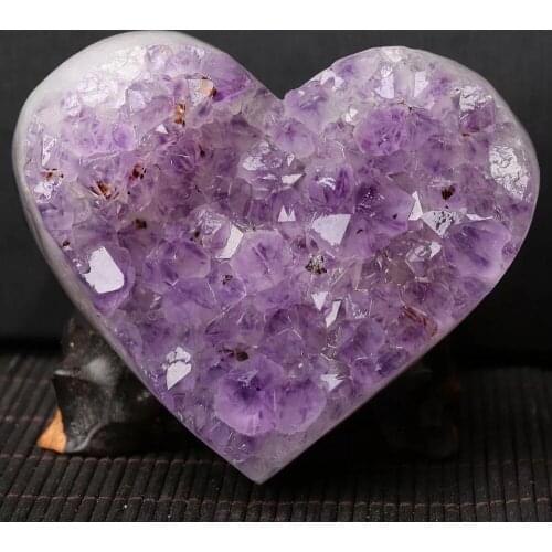 3 inches Natural Amethyst Beautiful Purple QUARTZ Geode Crystal Cluster Reiki heals gem home decor