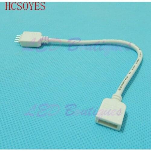 5 pcs 4 Pin Male led Connector for 5050 smd RGB LED Strip Cable TO 10mm 4PIN PCB Controll Cable